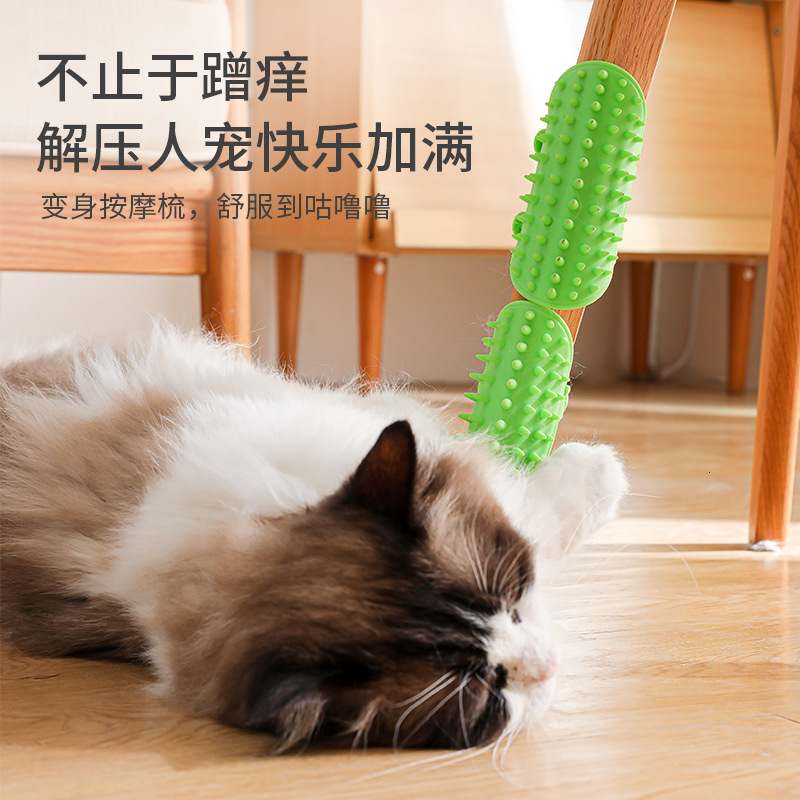 Cross border pet cat grooming device for relieving boredom, wall corner massage, brushing, petting, teasing, and itching