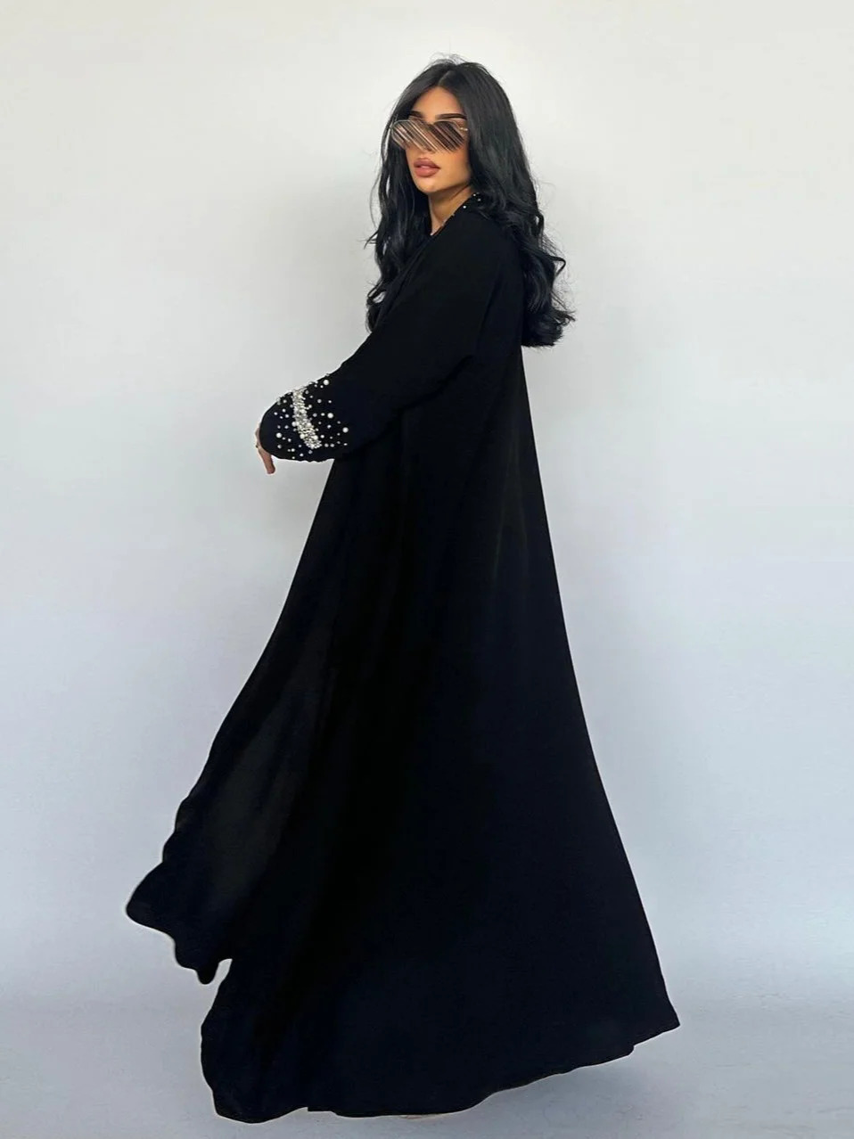 Eid al Fitr Muslim Diamond Pearl Abaya Womens Shawl Abayas Jarabia Party Dress Dubai Kaftan Vishidos Lagos Robe 250326