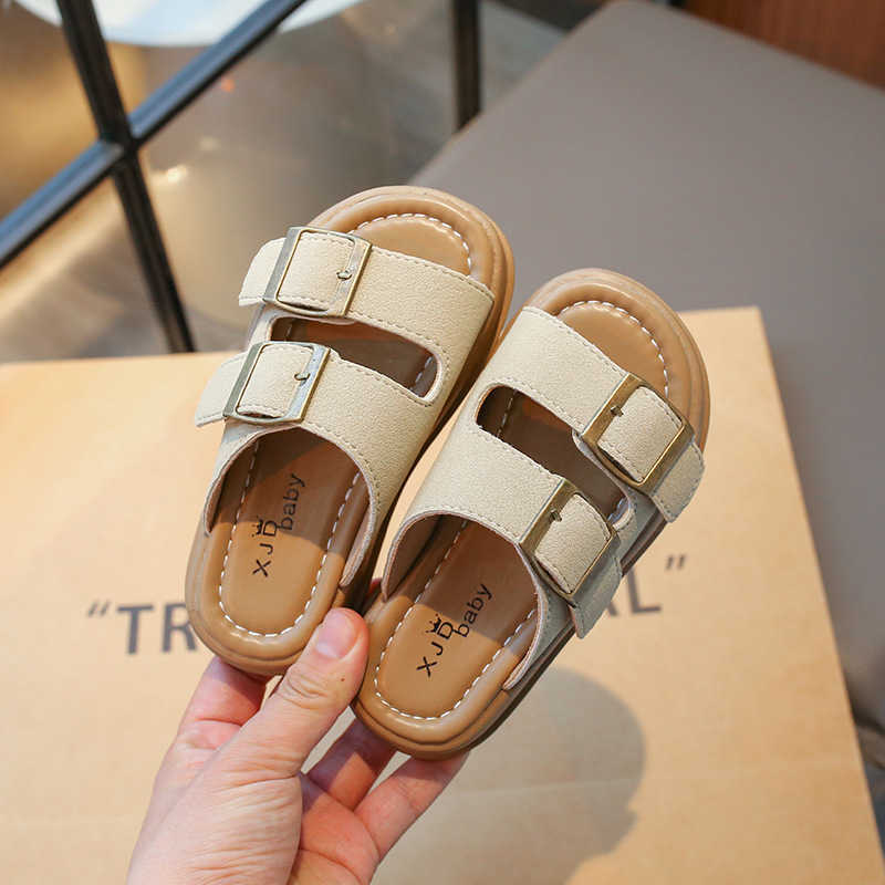 Slipper New Boys and Girls Slippers for 2024 Summer Comfortable and Fashionable Middle and Large sized Childrens Casual Student Shoes One Line Cool Sl