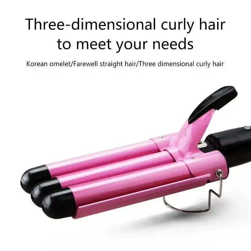 Professional Hair Curling Iron Ceramic Triple Barrel Hair-Curler Irons Hair Wave Waver Styling Tools Hair Styler Wand for Woman 250324