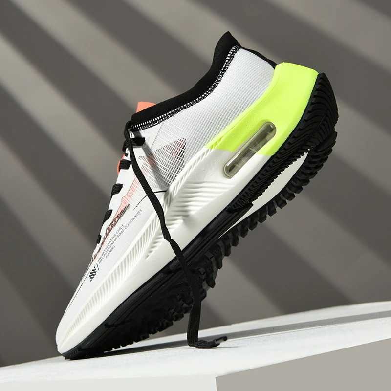 New male and female sports enthusiasts running shoes with lightweight breathable air cushion shock absorber Bblack gold size 36-46 Y250325