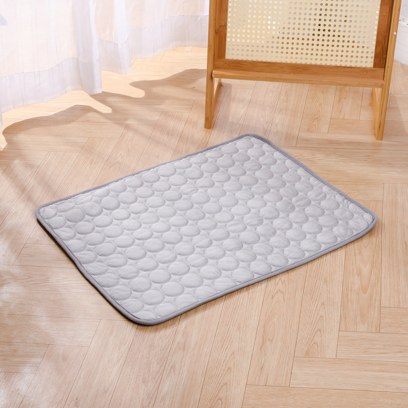 Pet Ice Silk Cushion Ventilated Mesh Dog Cat Mats for Summer Self-cooling Soft Pet Pad for Bed Kennel Sofa Car Seat for Home