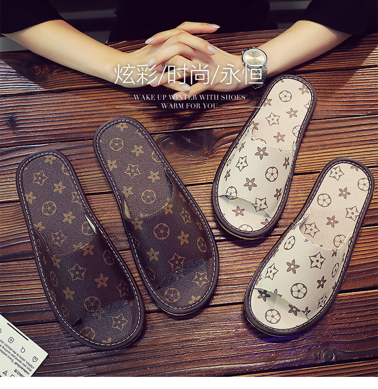Free shipping summer new home couple slippers Home soft sole slippers unisex indoor and outdoor non-slip printing fashion slippers