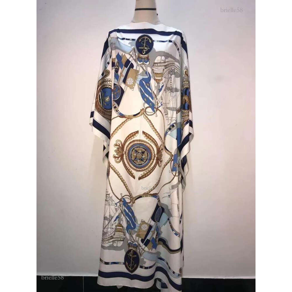 Fashion printed summer sexy silk kaftan dress boho long dress Full length Holiday women Beach caftan African dresses