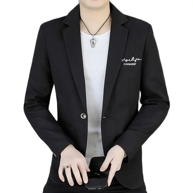The main promotion of the explosive spring personality all casual lapel single western handmade mens clothing 250326