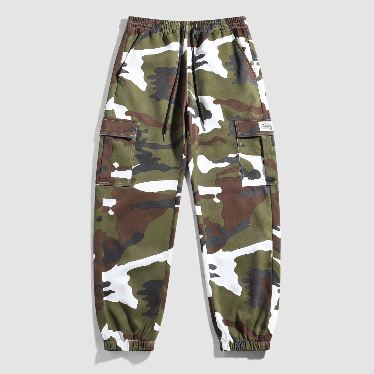 Sports Jogger Mens Large Cargo Pants Gym Trouser Camo Multi Pocket Military Full Length XXS3XL 250327