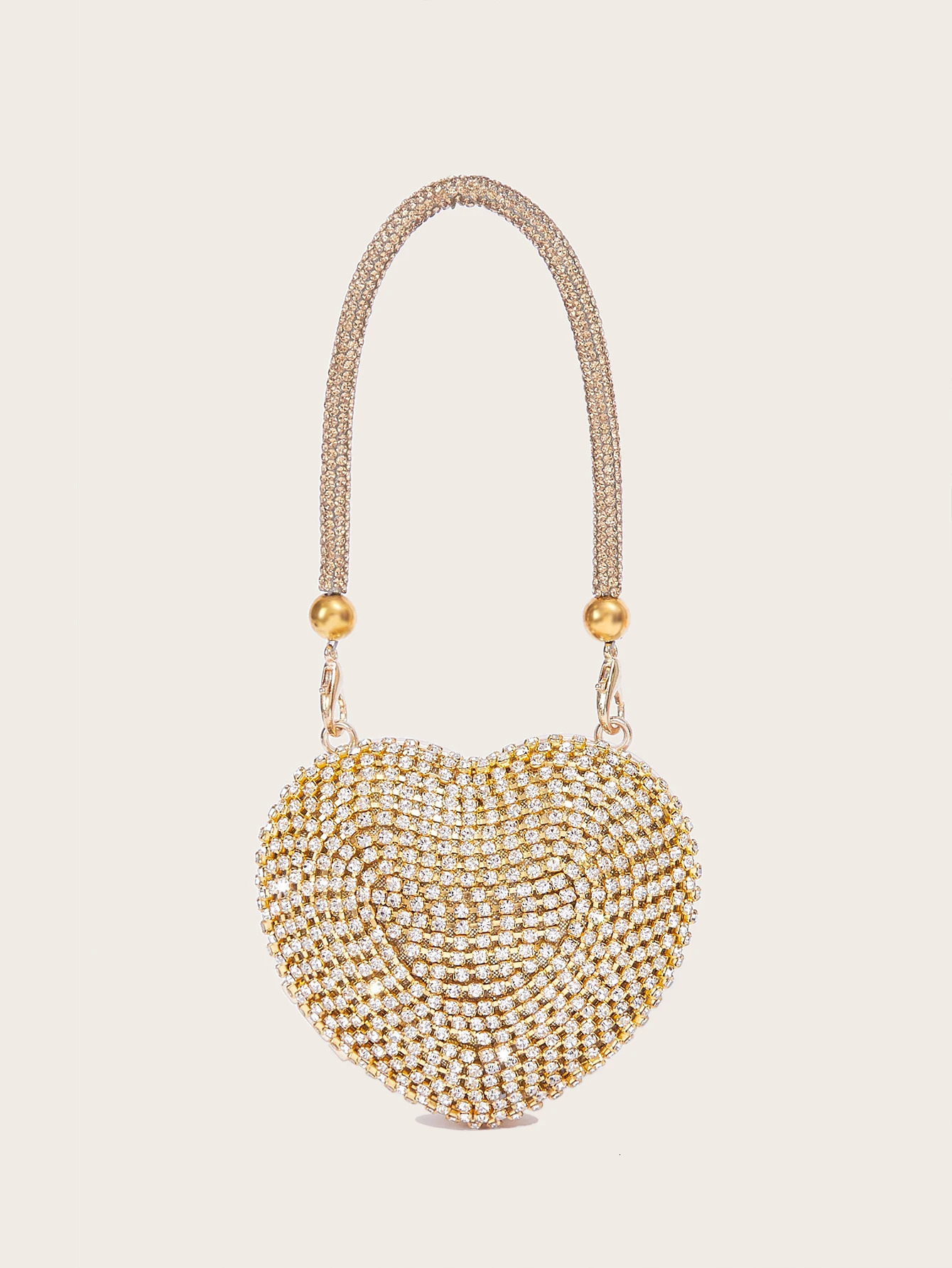 Love grain bedding dinner bag shiny gold and silver handbag selling evening dance party banquet 250326