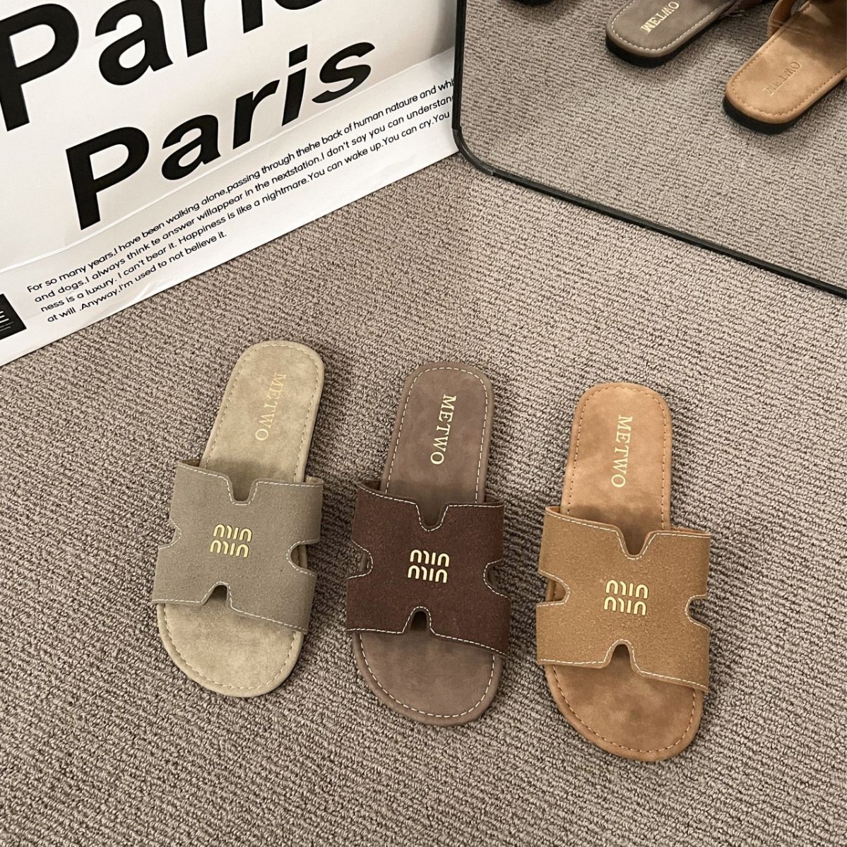 2025 new thick bottom casual flat non-slip new sandals female summer wear beach sandals lazy fashion everything