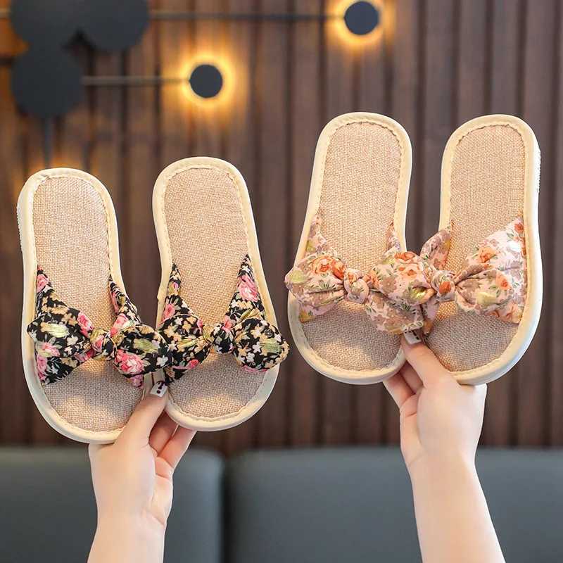Slipper Childrens linen slippers Spring and autumn Girls Day series Sweet agricultural small perfume house S25326