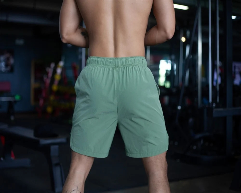 Mens fitness shorts running jogging summer breathable mesh mens sports 250322