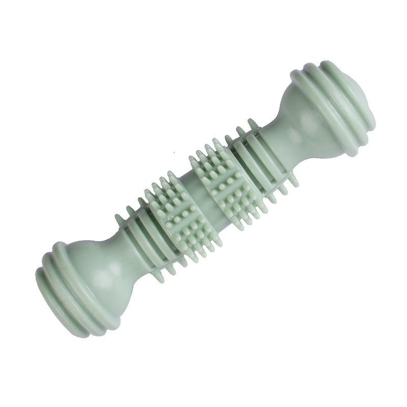 New Pet Bite Chewing Toy Dumbbell Interactive Training Teeth Grinding Dog Bite Toy Dog Stick Toothbrush Dog Toy