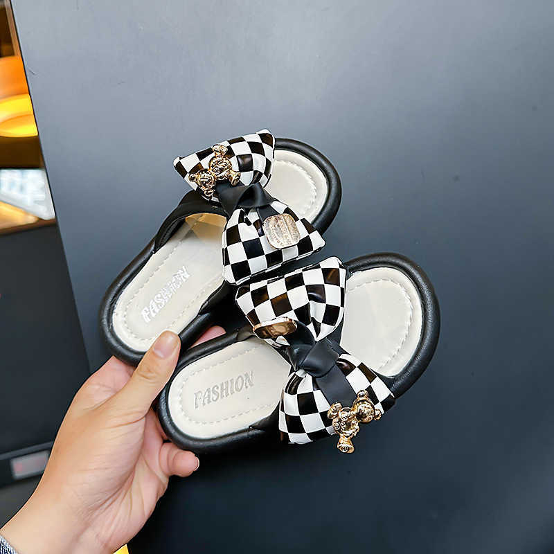Slipper Cool slippers for womens outdoor wear 2024 summer new butterfly knot sponge cake thick sole height increasing temperament fairy style beach sa