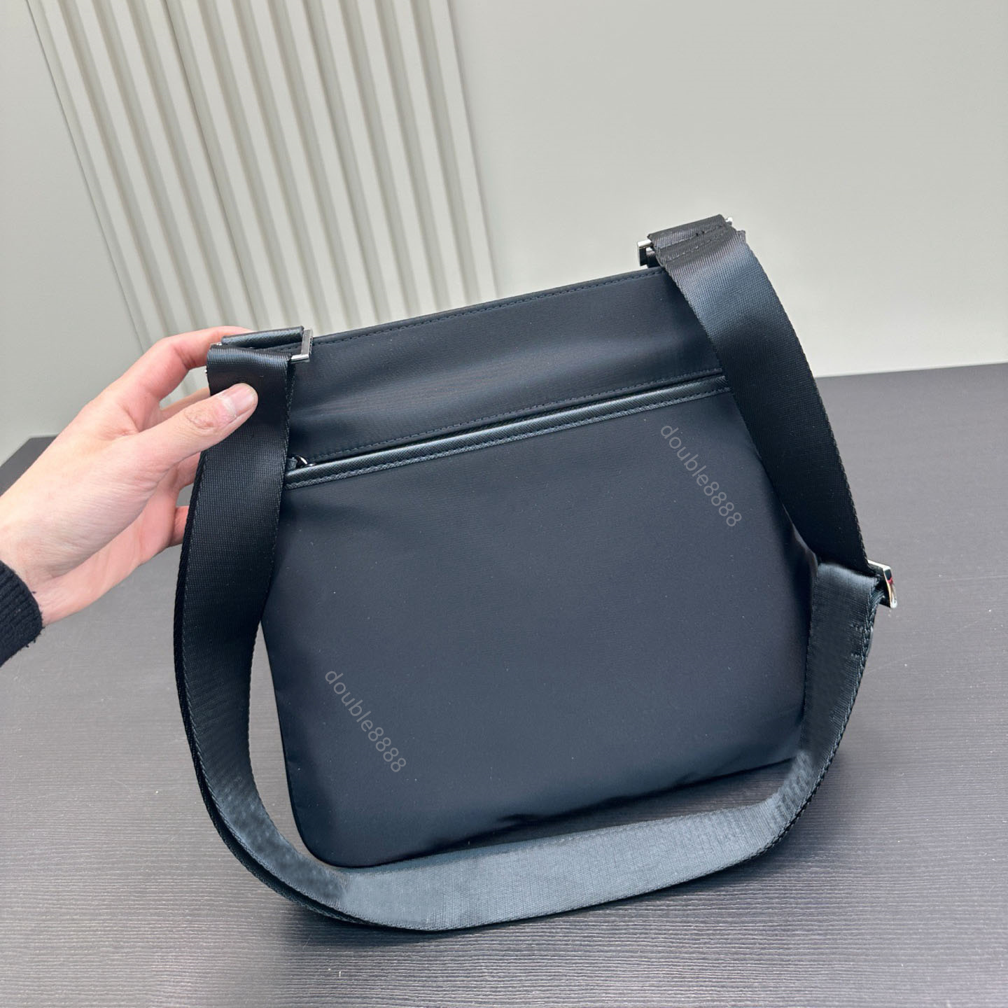 Designer Men Black Nylon Shoulder Bags Fashion Crossbody Casual small square bag luxury messenger bag Handbags chest bags waist bags postman bag