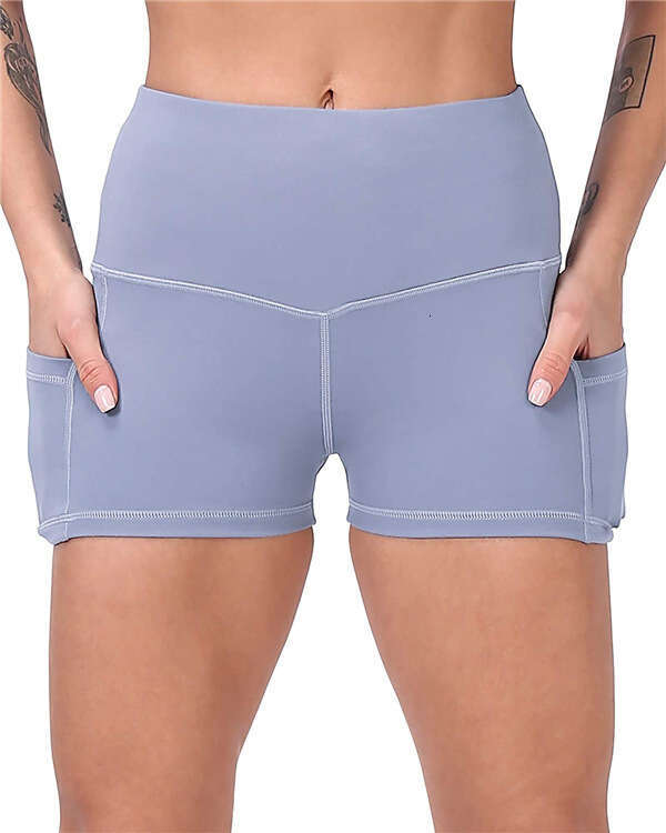 Women Yoga Pants New Waisted And High Stretch Fitness Running Yoga Shorts Pocket Women S Pants YJ