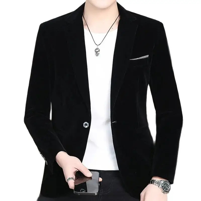 explosive single suit for spring casual and fashionable all soft comfortable mens clothing 250326
