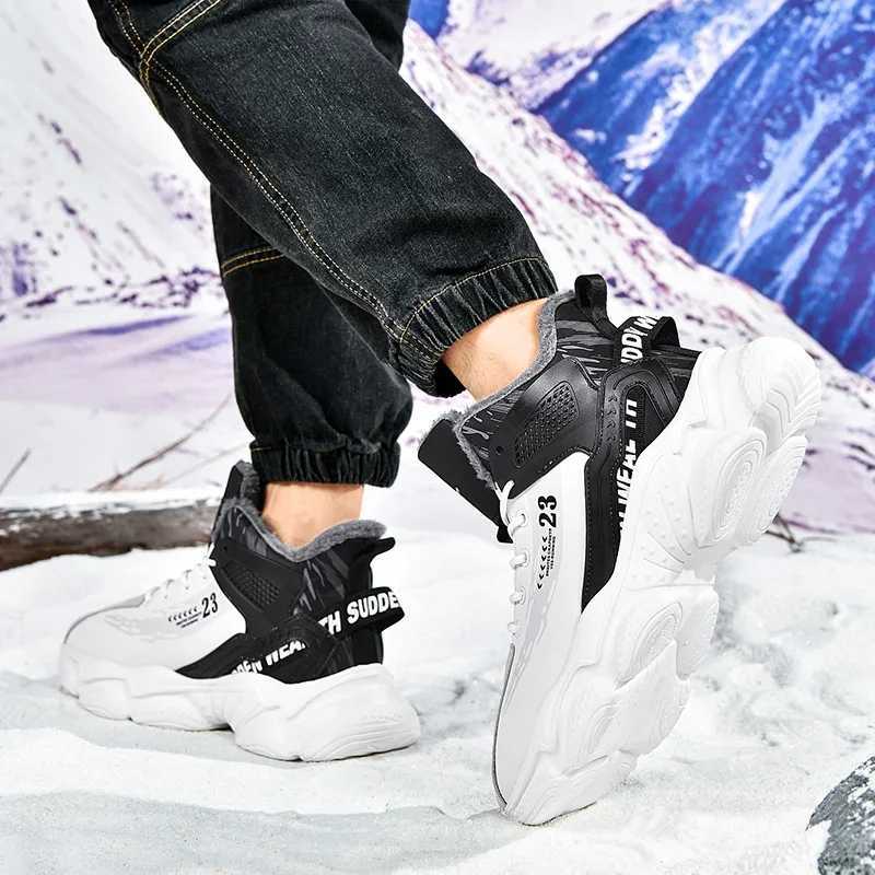 men boots 2024 New Winter Slippers Warm Men Shoes Waterproof Non-Slip Plush Sneakers M tenis shoes Boots Men Sneakers Winter Z250326