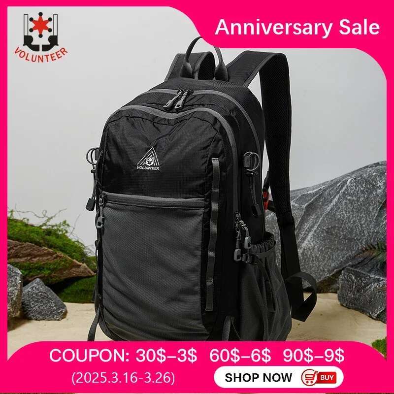 Volunteer Hiking Men Outdoor Camping Climbing Waterproof Lightweight Backpack Travel Mountaineering Daypack Man 1857-02