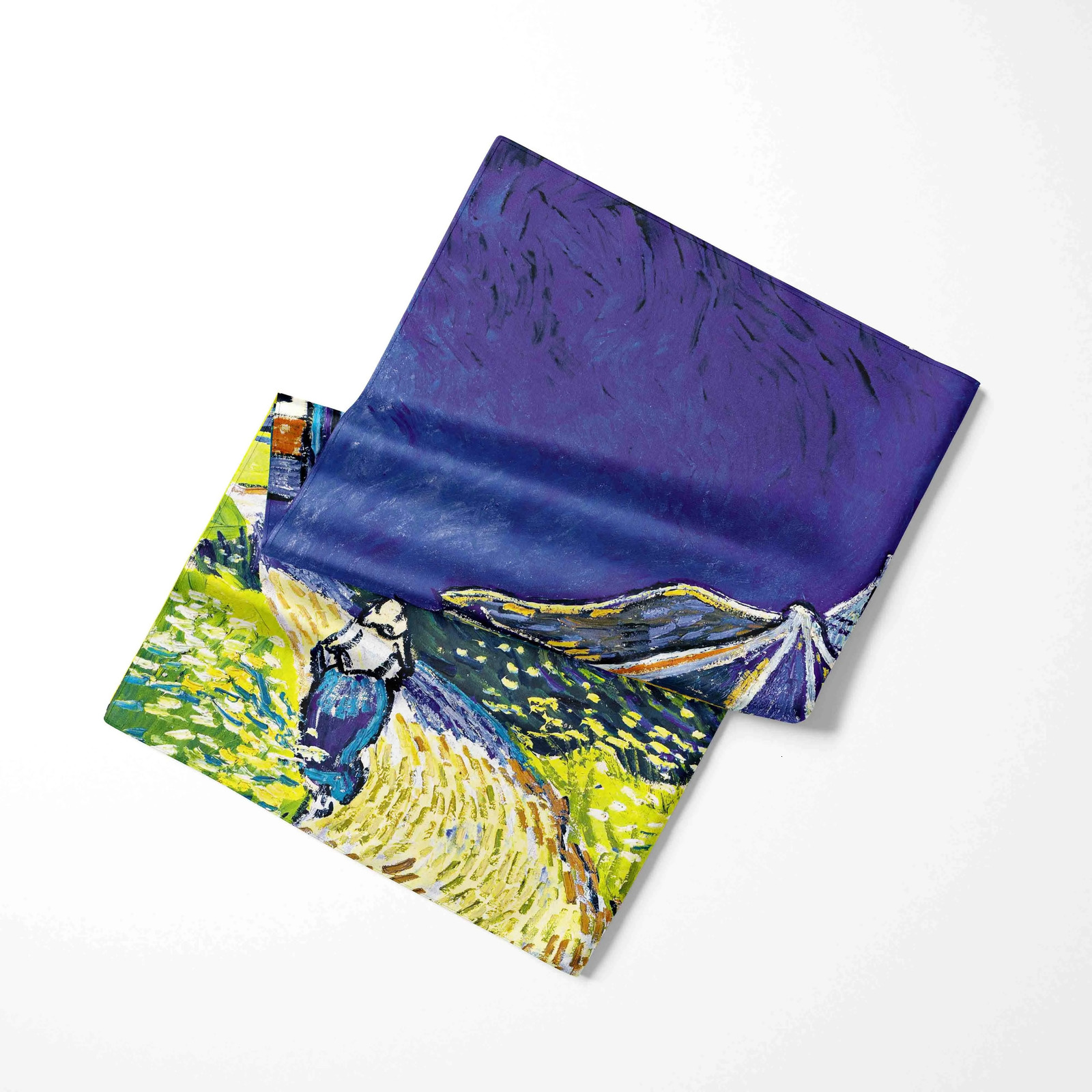 Flower Oil Painting Spring Winter Silk Scarf Men er Fashion Scarves Plaid for Women Scarf 250322
