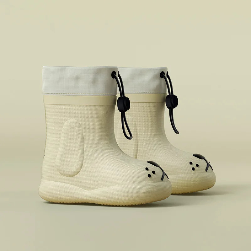 Childrens rain boots for boys and girls waterproof baby anti slip rubber water childrens all seasons Remova 250325