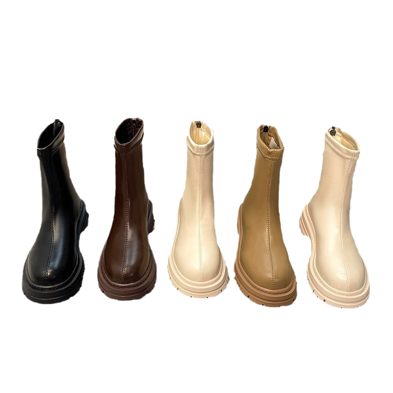 Free shipping designer Women Boots black beige dark brown milk tea color Comfortable wear-resisting outdoor casual shoe