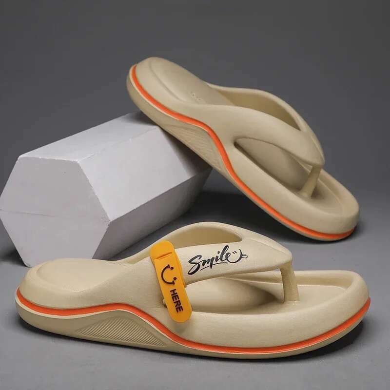 Home Slippers for Beach Flip ps Men Original Brands Male Shoes Sneakers Men's Genuine Leather Sandals Flip-ps