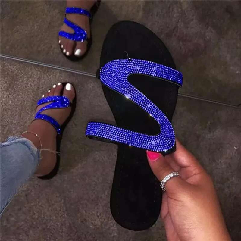 2025 Summer New Women's Sandals Summer Beach Shallow Mouth Women's Fashion Show Comfortable Designer Fashion Lightweight Shoes Sandals Women