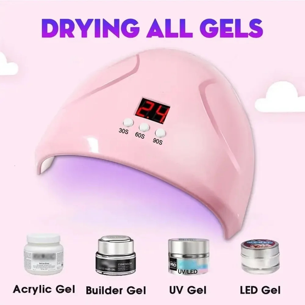 USB nail potherapy machine lamp 12 UV LED light curing 36W polish gel infrared sensor art 250325