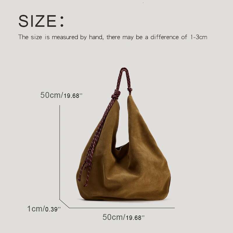 Faux Suede Oversize Hobos Bags For Women Designer Handbags Purses New In Knot Strap Handle Underarm Shoulder