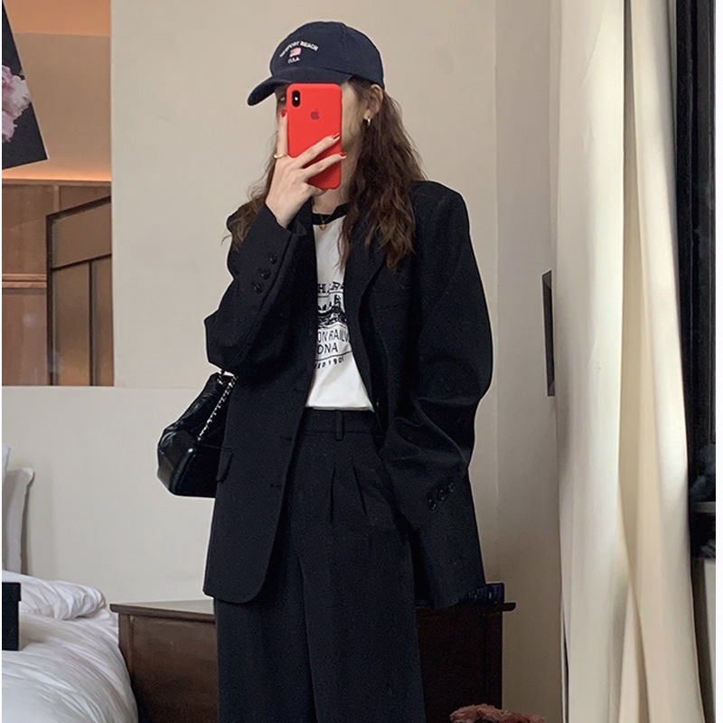 L3261Korean-Style Women's Internet Celebrities Suit Tops - Perfect for Spring and Autumn Wear