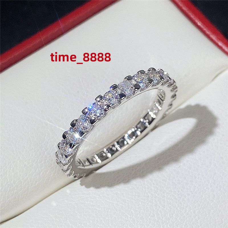 Designer Ring Shiny Diamond Ring Women Men Couple Wedding Ring Luxury Jewelry Ladies Girl Wedding Party Gift Accessories Size 5-12