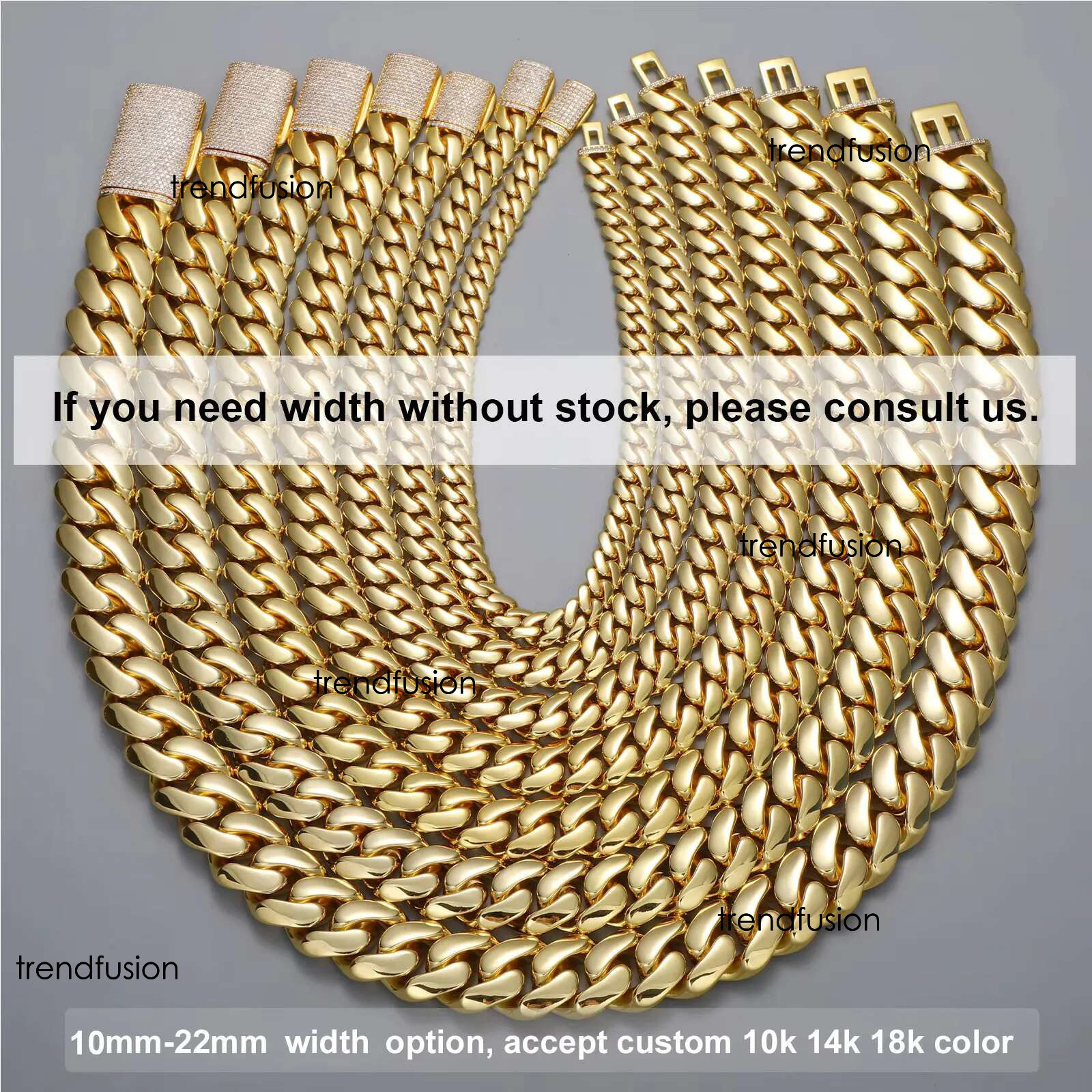 Cadenas cubana Wholesale Hip Hop Jewelry 14K Gold Plated Choker Solid Miami Cuban k Chain Necklace For Men