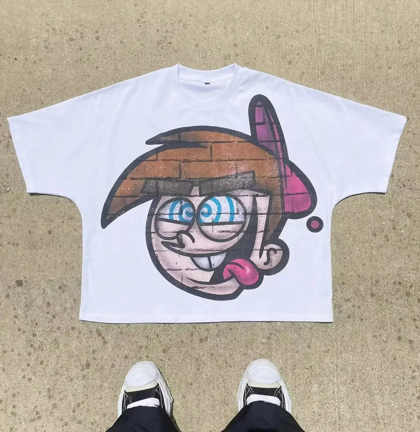 Streetwear mens and womens clothing Harajuku cartoon childrens graphic printing Tshirt casual cotton summer short sleeved Y2K top 250326