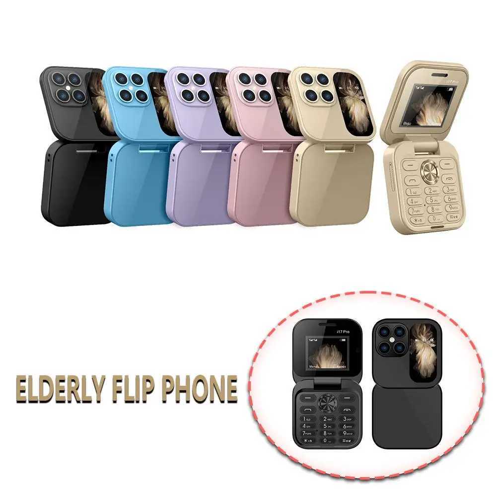 Small foldable phone with automatic call recording speed dialing dual SIM cards high-definition rear camera flip phone M250327