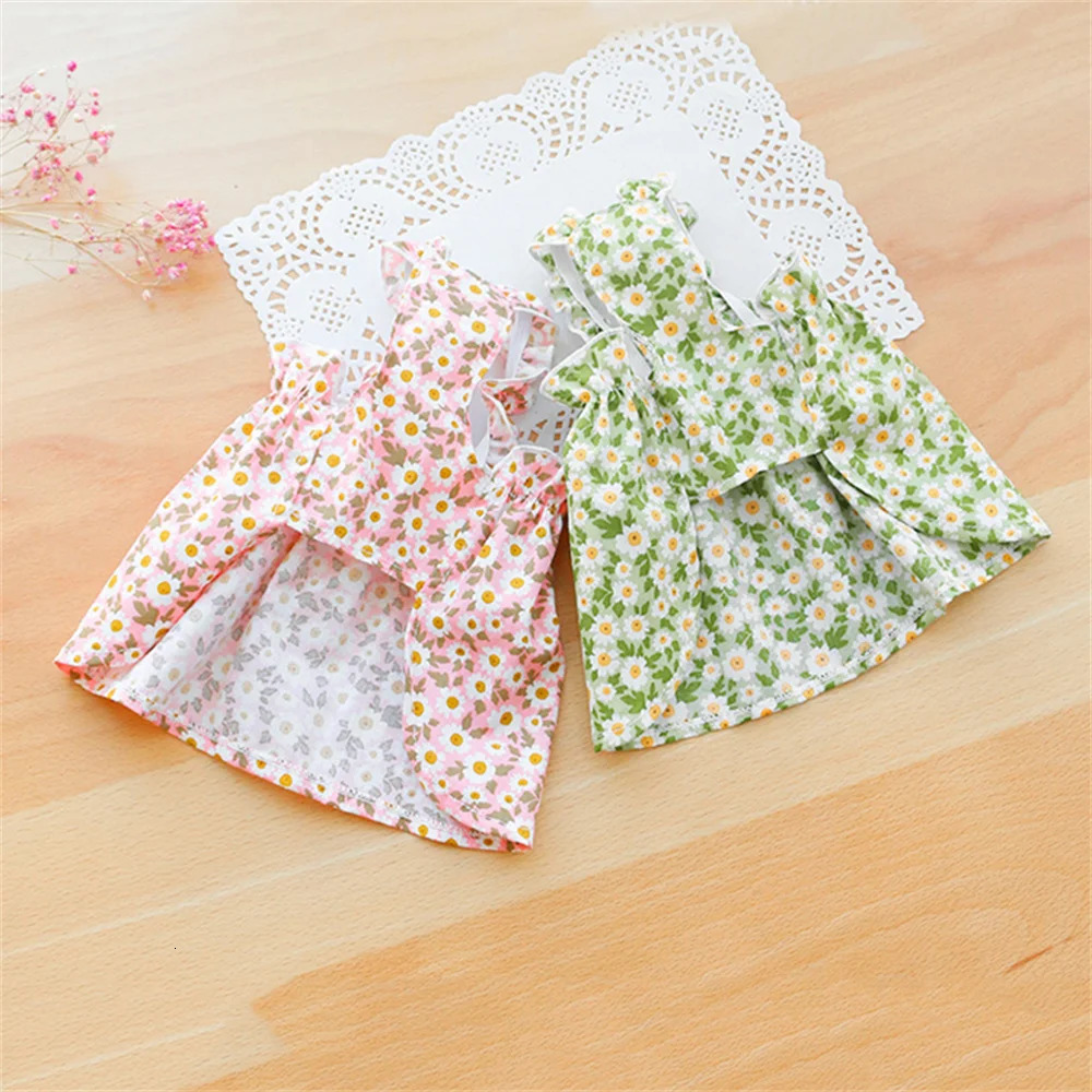 Summer Cotton Sphynx Cat Suspender Skirt Love Flower Pet Princess Dresses for Cats Gotas Katten Kedi Dog Dress mascotas Clothes 250326