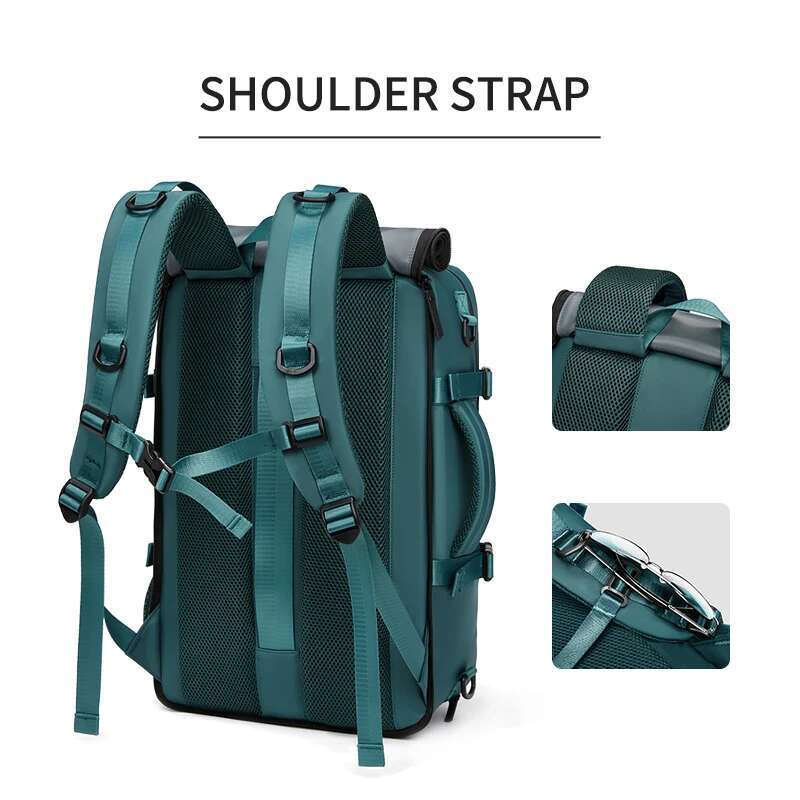 Woman Travel Backpack,Waterproof 16 Inch Business Laptop Backpack With Shoe Bag Hidden USB Charging Port Hiking Camping Backpack