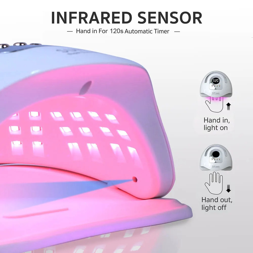 Professional nail dryer UV LED lamp for gel polishing 81 art accessories curing toe nails 250325
