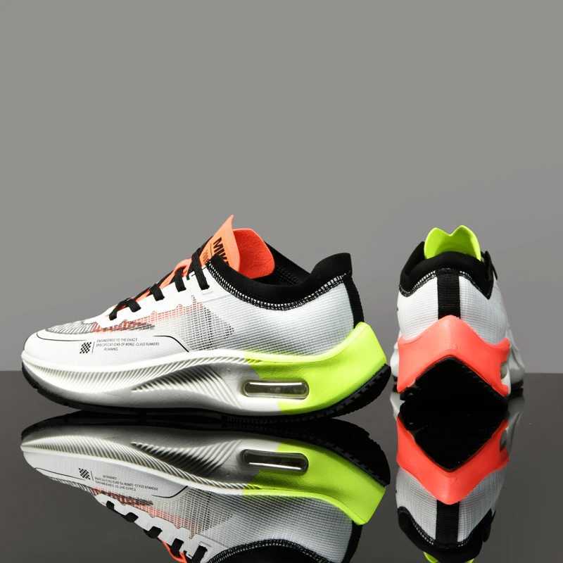 New male and female sports enthusiasts running shoes with lightweight breathable air cushion shock absorber Bblack gold size 36-46 Y250325