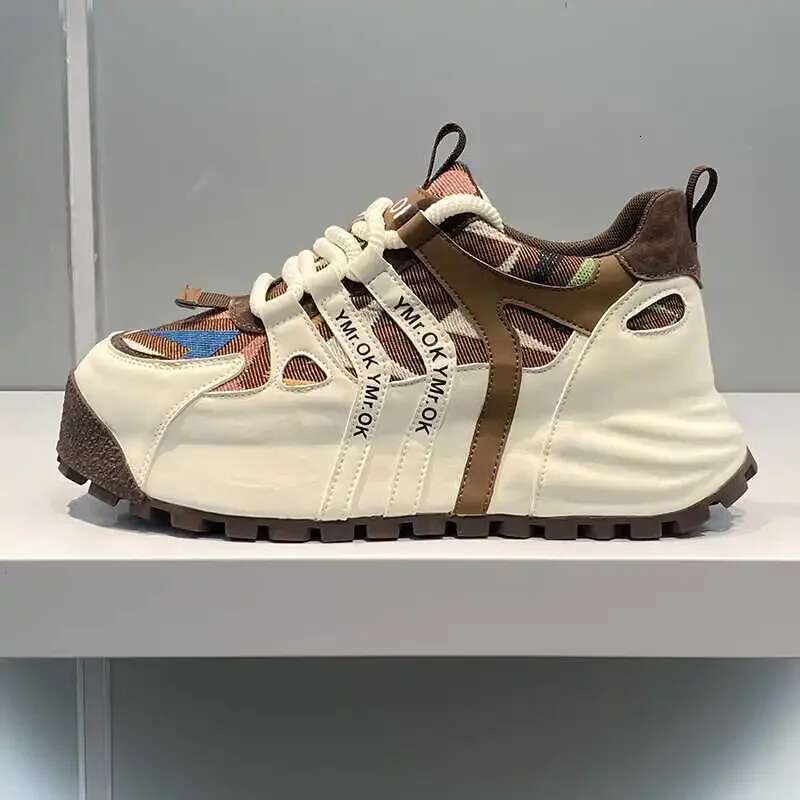 Designer's New Classic Men's Green Sports Shoes Thickened And Height Increasing Bag Shoes Casual And Comfortable Soft Soled Running Shoes 39