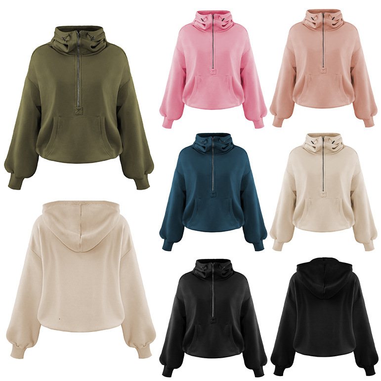 New Hooded Sweater For Women s Fashion Brand Sports Hoodie With Zipper Drawstring Long Sleeved Top Coat