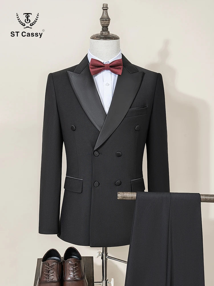 St Cassy highquality mens evening gown ultrathin suitable for casual suit grooms wedding elegant 250326