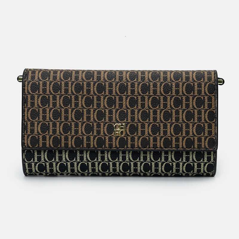 CH Monogram Print Design Light Evening Bag Niche Elegant Fashion Unique Ladies Crossbody With Gift