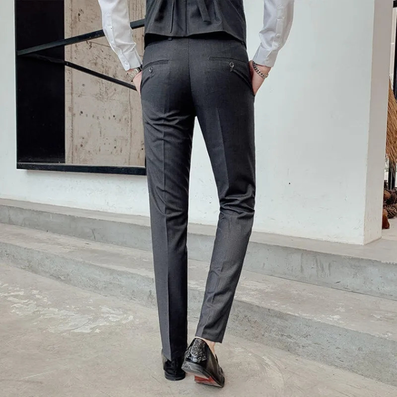 Explosive fashion lapel solid color set three piece business professional formal womens clothing men exclusive 250326