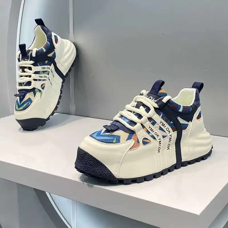 Designer's New Classic Men's Green Sports Shoes Thickened And Height Increasing Bag Shoes Casual And Comfortable Soft Soled Running Shoes 39