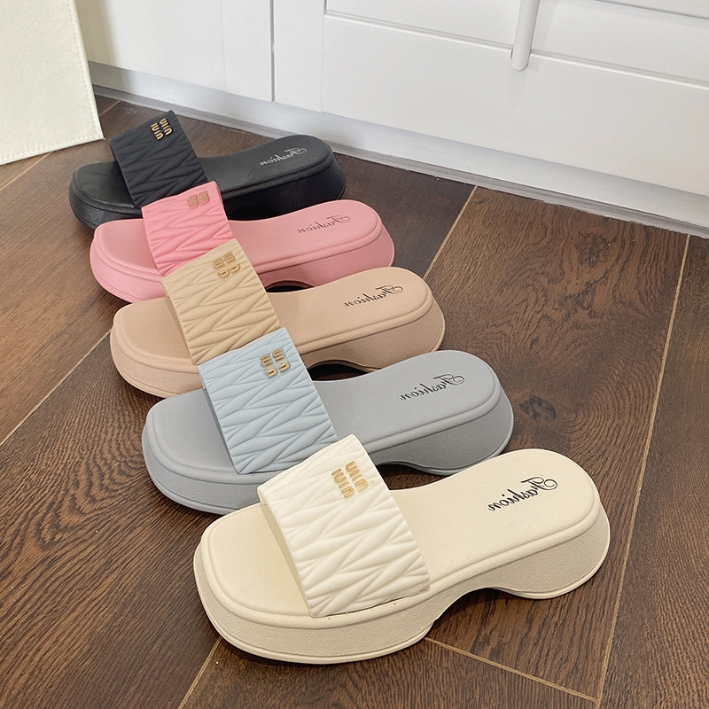 New women's summer platform sandals non-slip fashion outdoor leisure beach slippers comfortable shoes 36-41