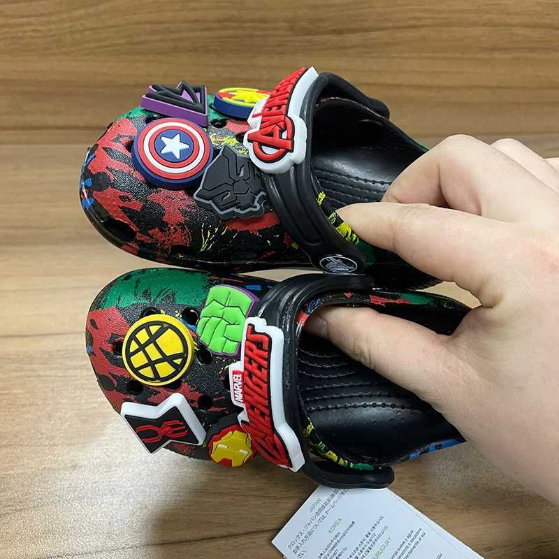 Slipper Miniso Hole sandals slippers Kawaii Eva anime home shoes outdoor casual breathable beach shoes summer slippers childrens gifts S25326
