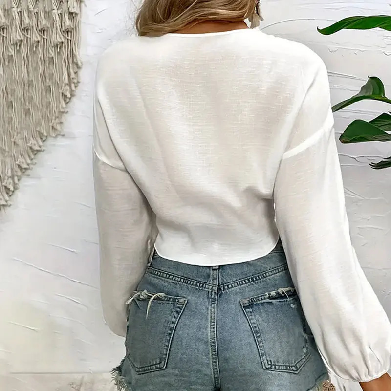 Swimsuit white beach vest sexy Vneck long swimsuit womens bikini Tunic Pareos pants beachwear 250326
