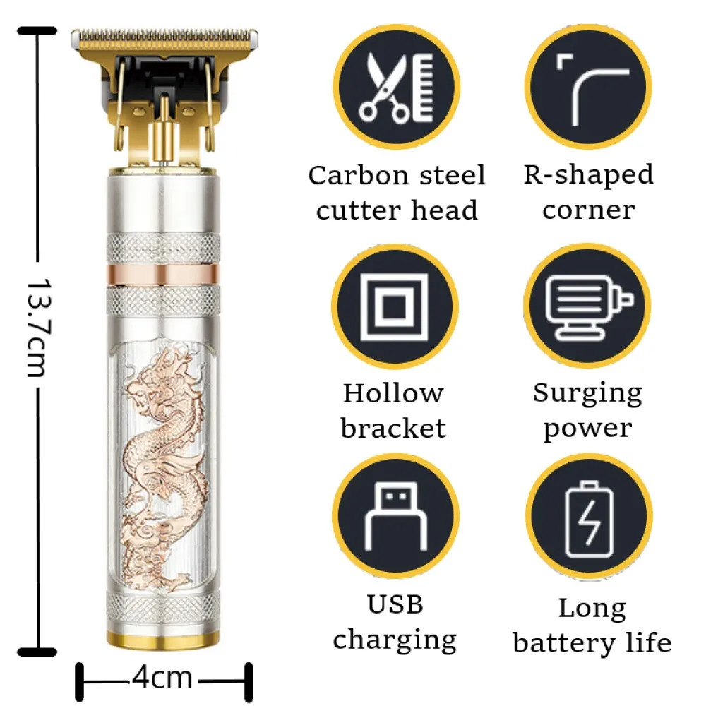 Kemei 762 metal hair trimmer for men professional beard hair clipper electric hair cutting machine rechargeable 250324