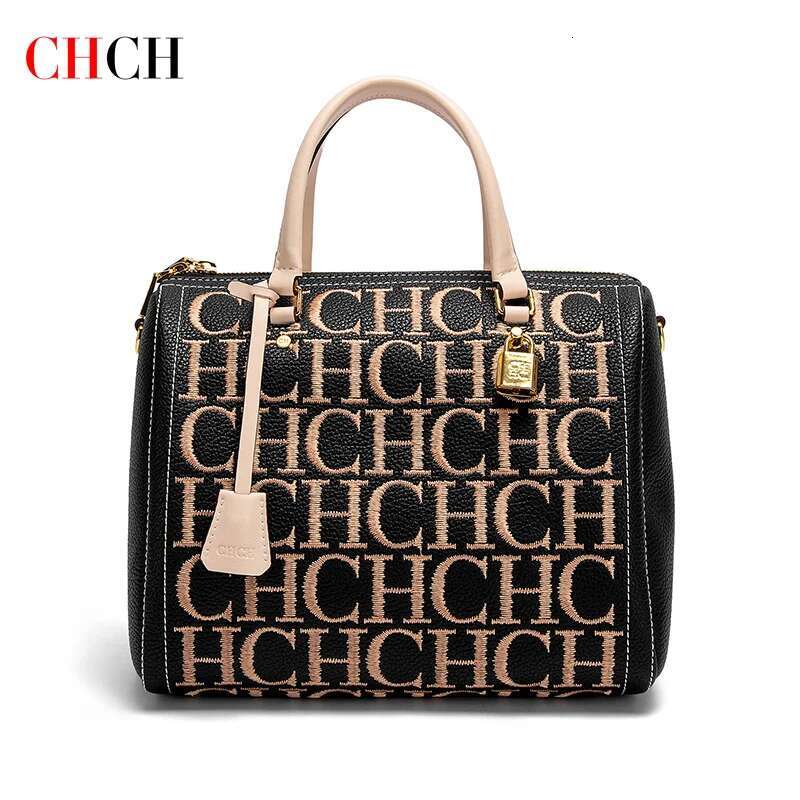 CHCH Shoulder New Embroidered Letter Design Handbag Women's Tote Bag