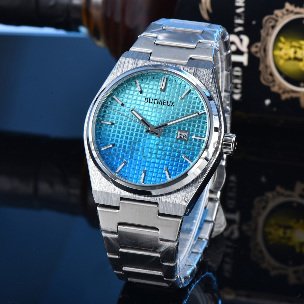 2025 Newly Luxury Watches for Men Quartz Wristwatch Business Rubber Strap Automatic Date Daily Waterproof Male Clocks for Gift Wholesale