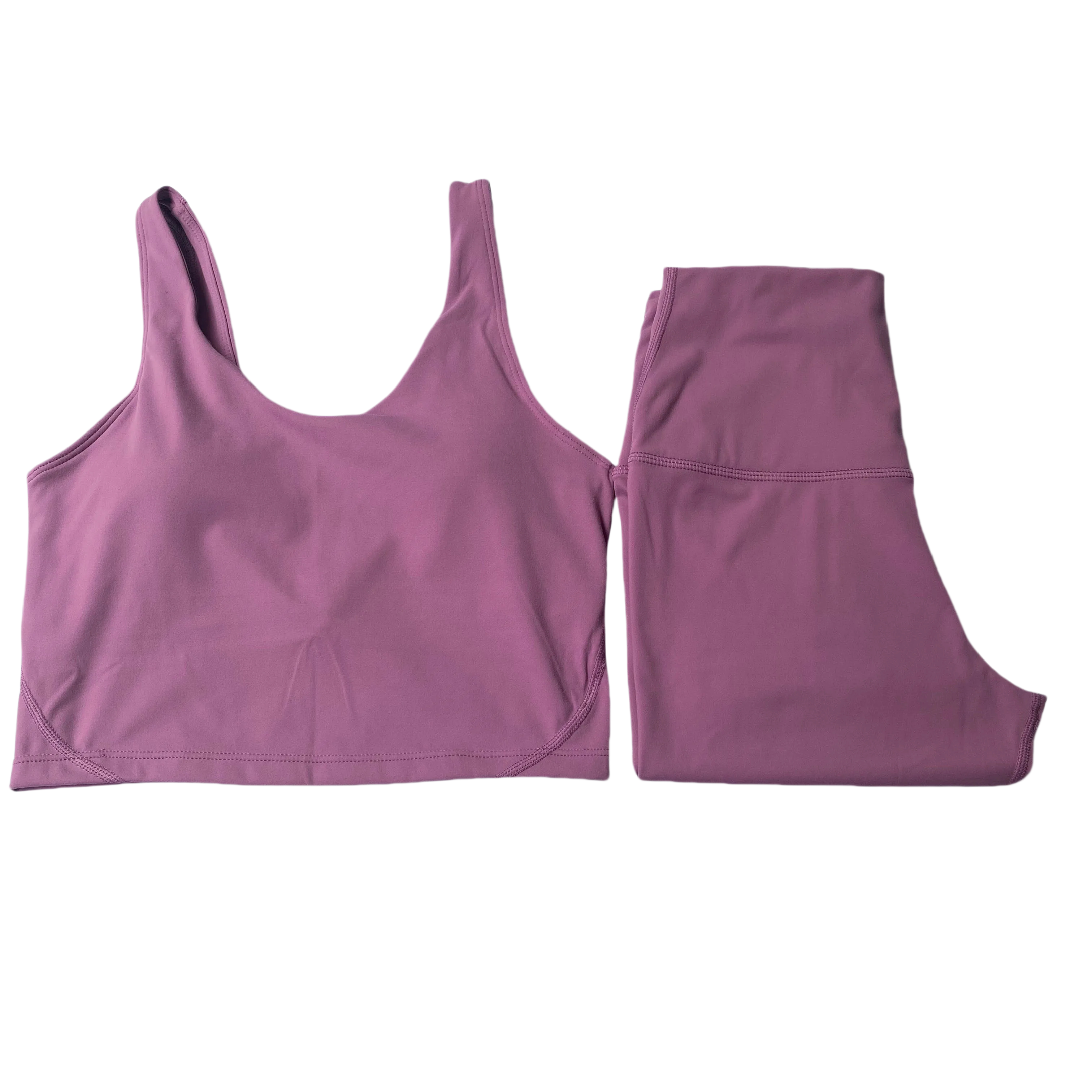 New Women leggings Bra set Flared pant yoga U-shaped Ring Built-in Chest Pad Sports Bra set